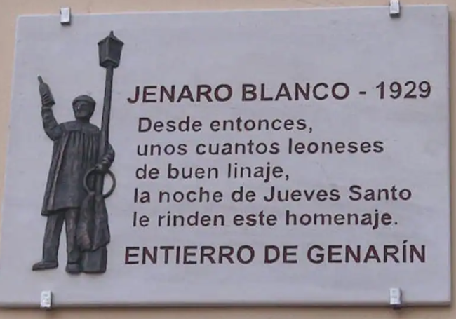 Placa a Genaro Blanco en la Plaza del Grano. Juan Antonio Cuenca.