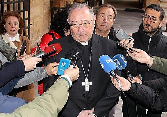 El obispo de León, Luis Ángel de las Heras.