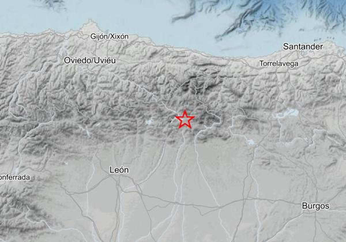 Epicentro del terremoto.