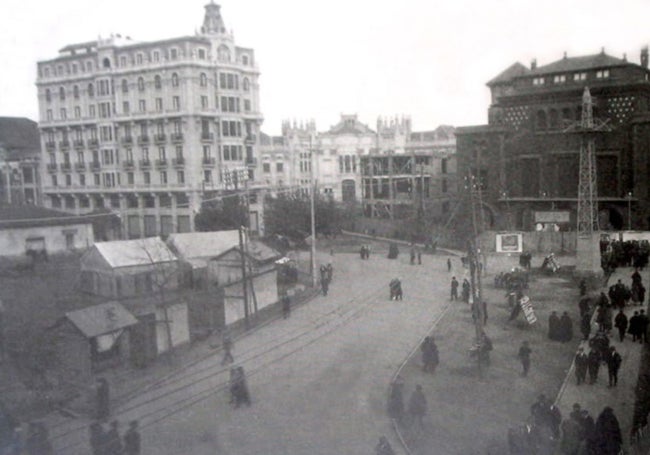 Plaza de la Libertad, hoy Santo Domingo. 1921.