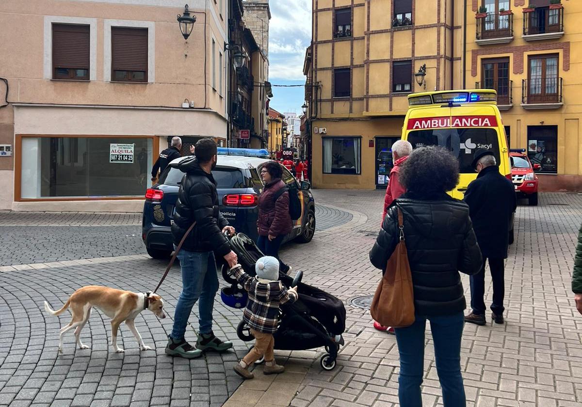 Incidente sanitario en un domicilio del centro de León.