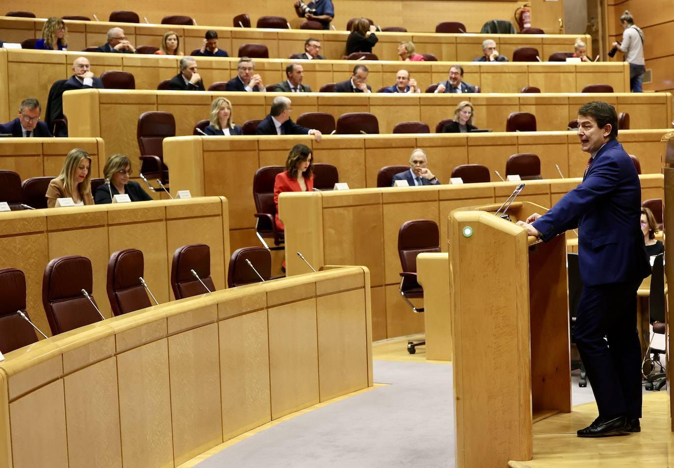 El presidente de la Junta de Castilla y León interviene en la Comisión General de las Comunidades Autónomas del Senado