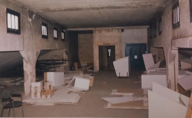 Interior del Edificio Pallarés durante la reforma.