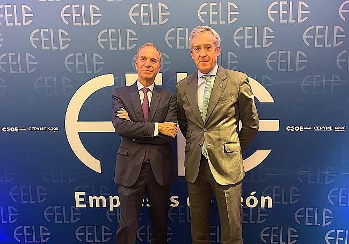 Juan María Vallejo, FELE y Javier López Martín, presidente de Eurocaja Rural
