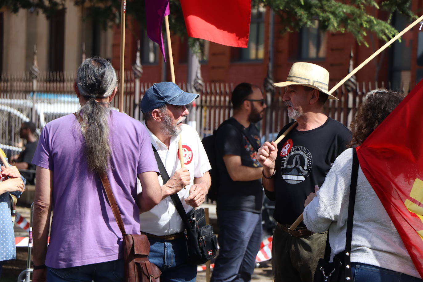 magen de la manifestación a favor de la república en León.