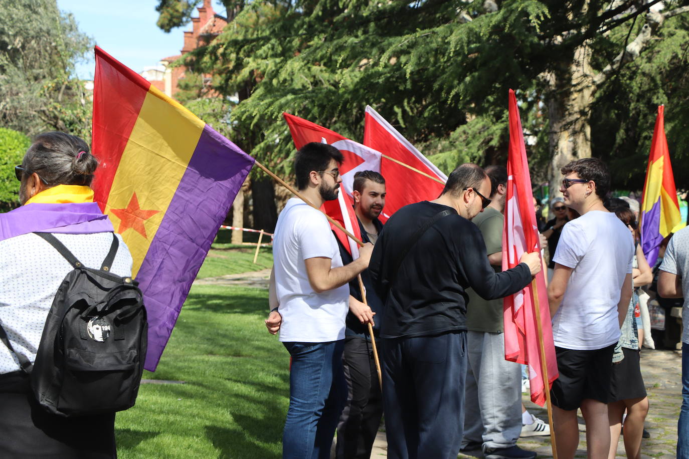 magen de la manifestación a favor de la república en León.