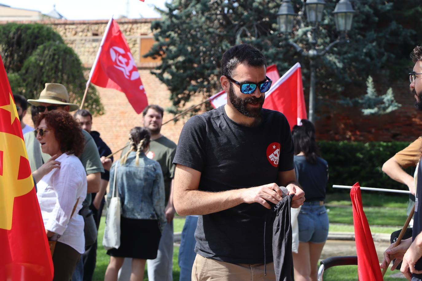 magen de la manifestación a favor de la república en León.