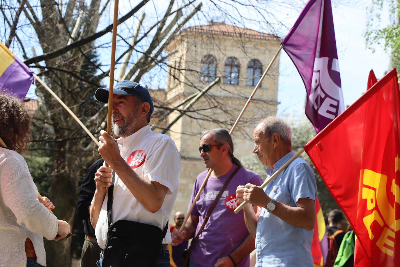 magen de la manifestación a favor de la república en León.