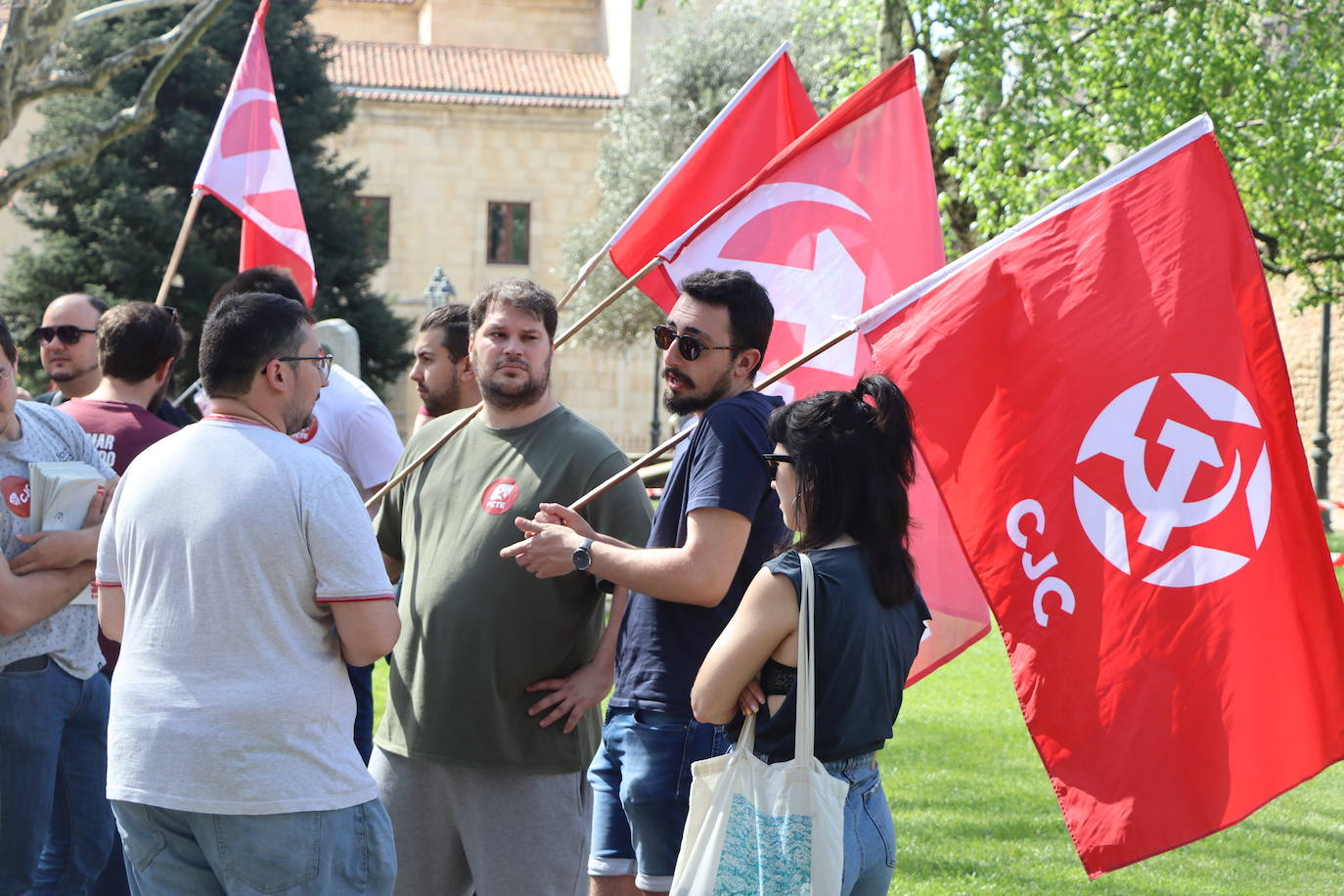 magen de la manifestación a favor de la república en León.