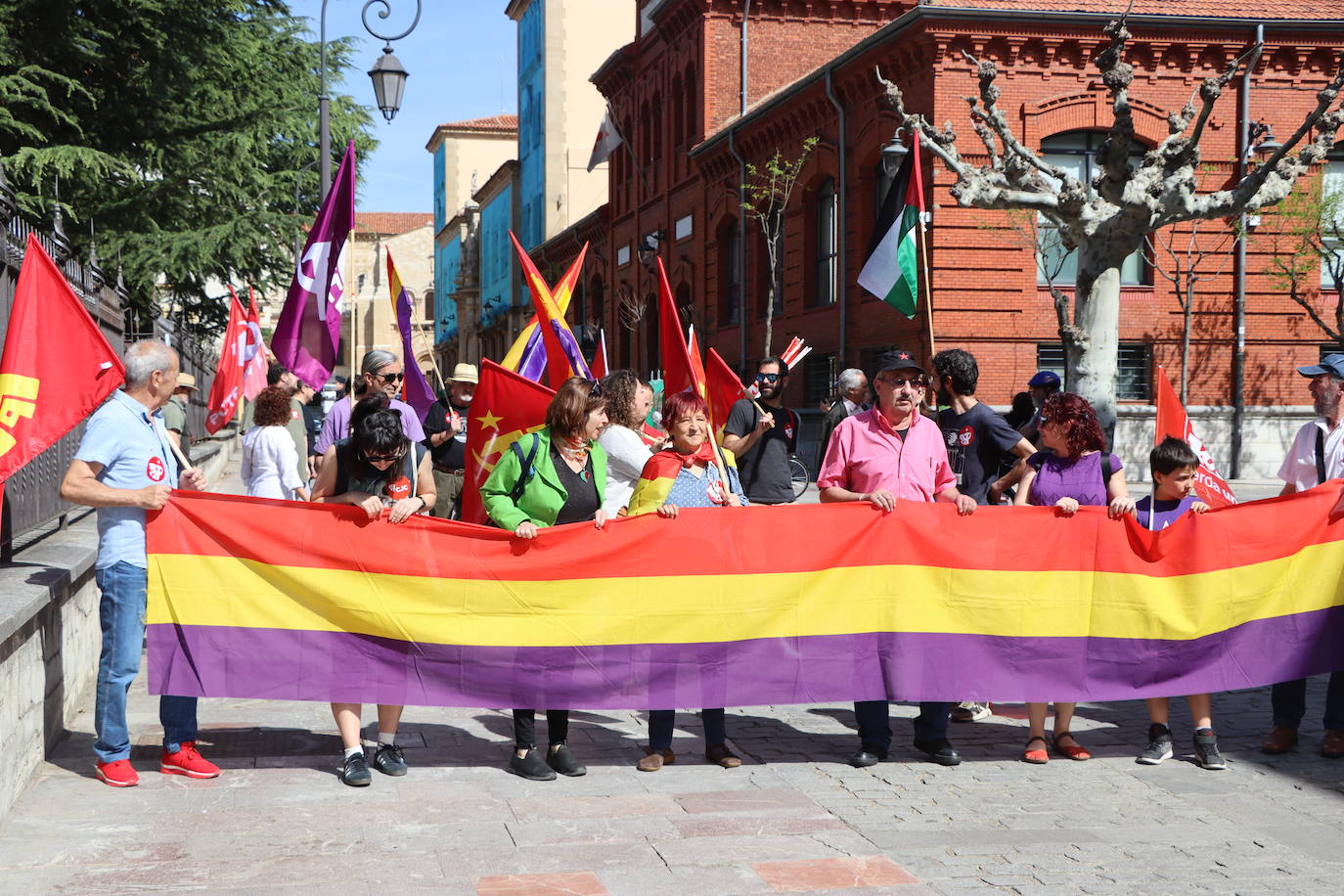 magen de la manifestación a favor de la república en León.