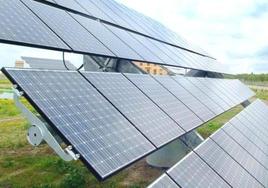 Planta de energía solar en la provincia.
