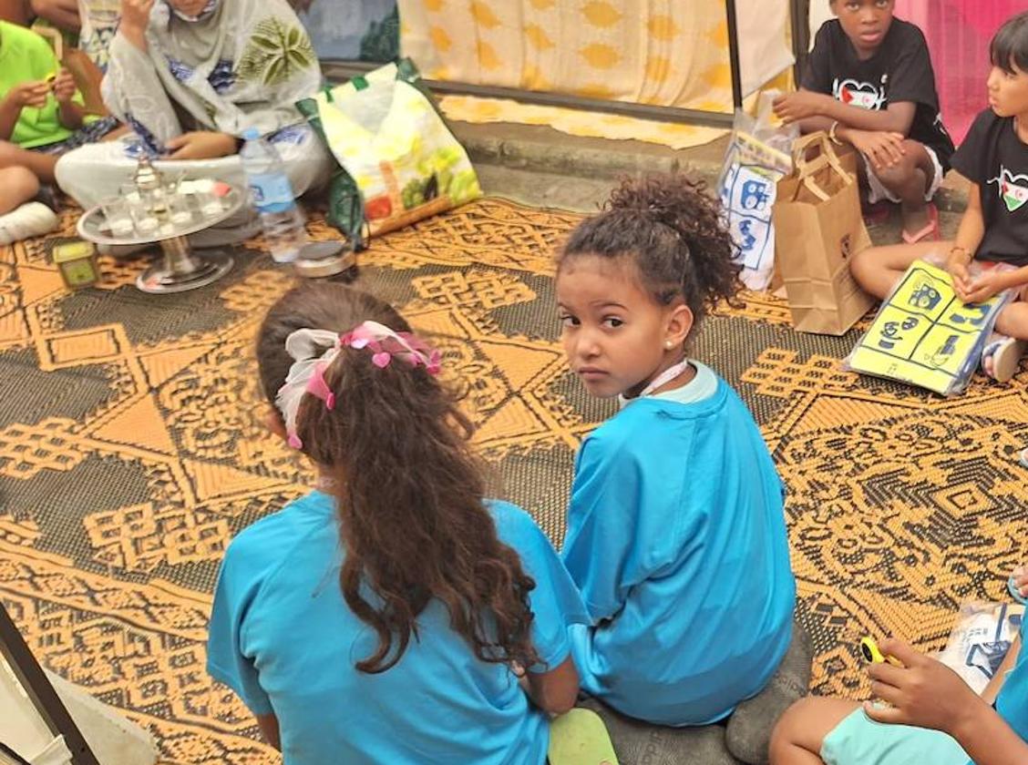 Algunos de los niños del programa Vacaciones en Paz en León el pasado año.