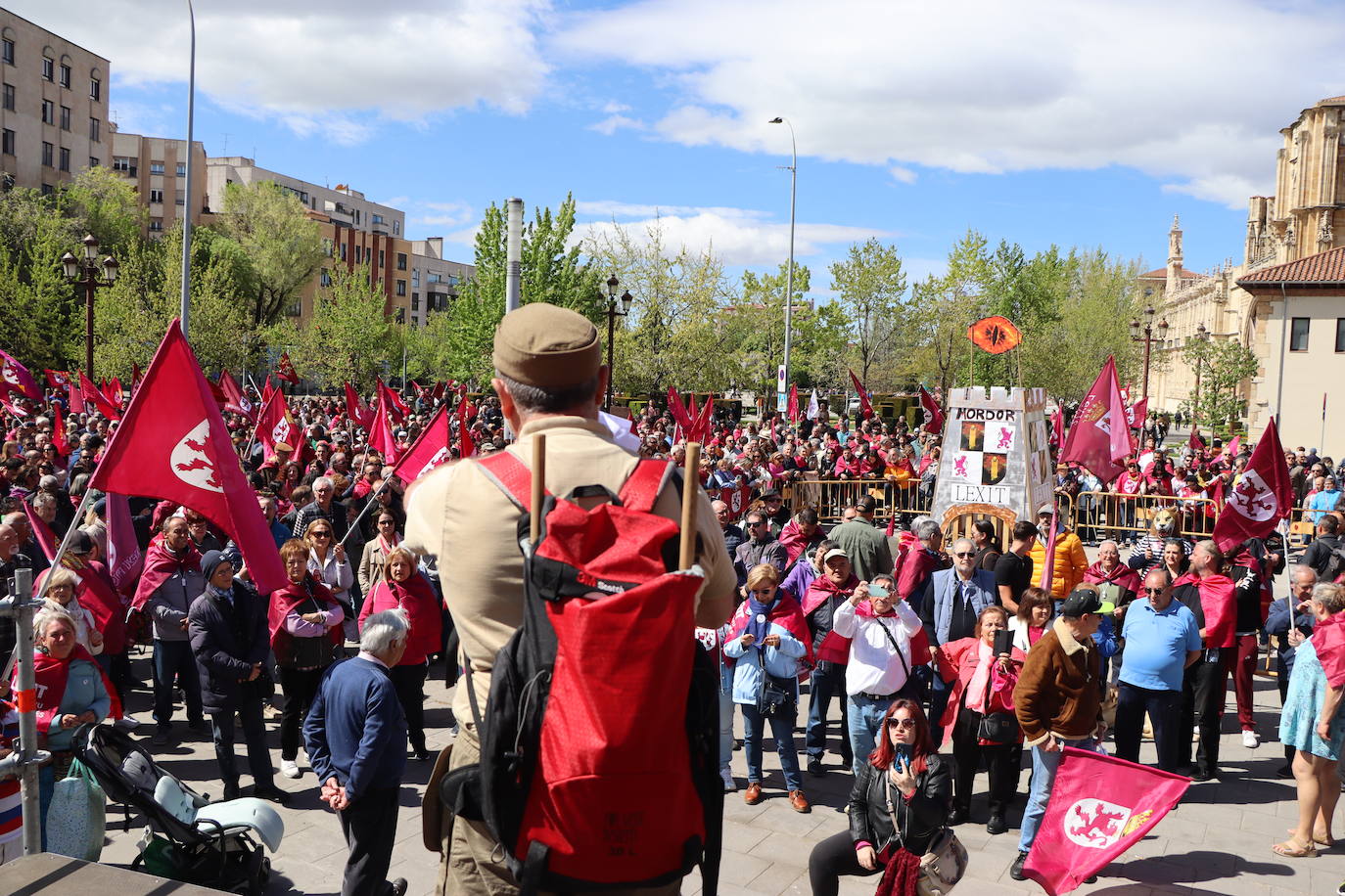 Manifestación por la autonomía leonesa en el Día de Castilla y León