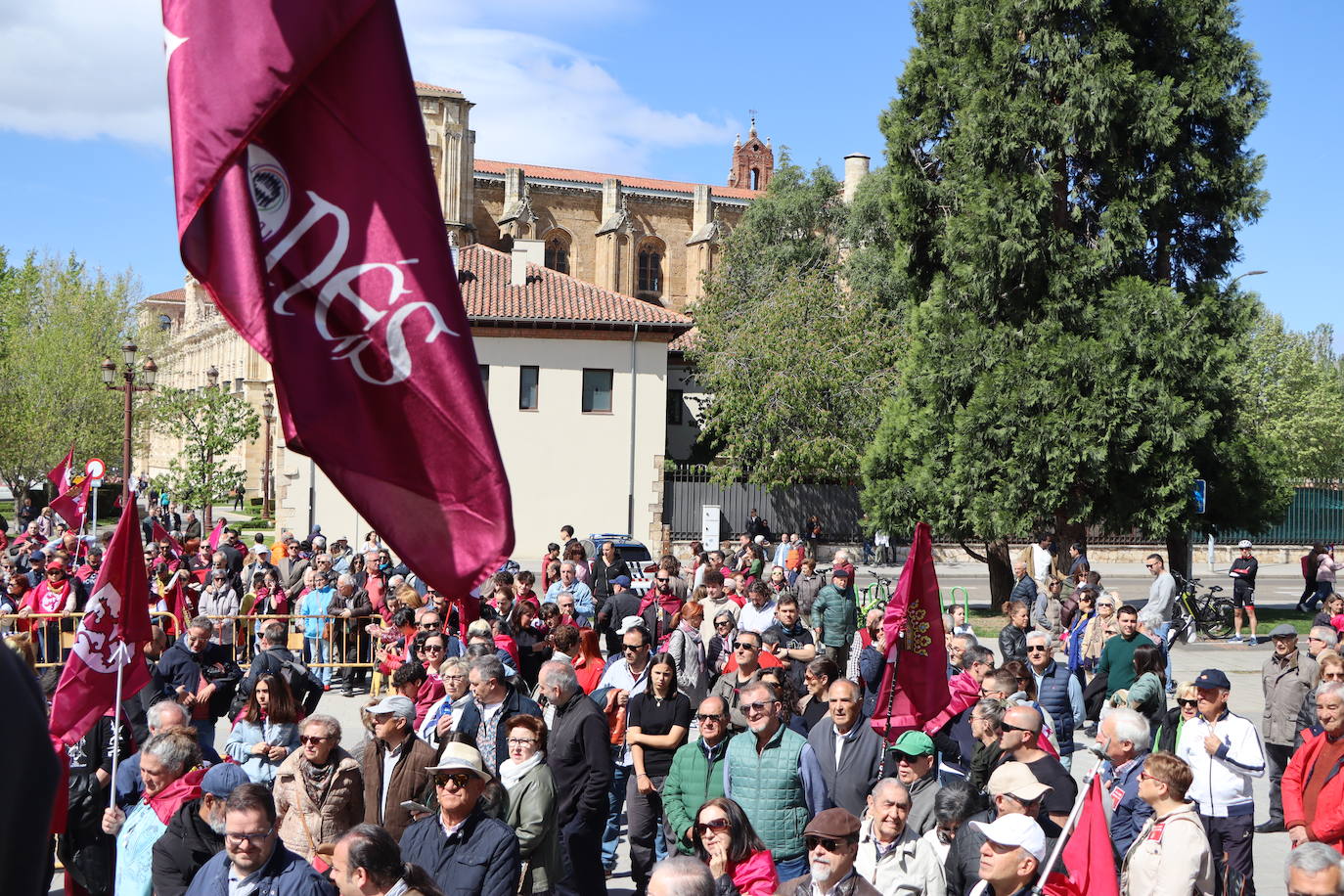 Manifestación por la autonomía leonesa en el Día de Castilla y León