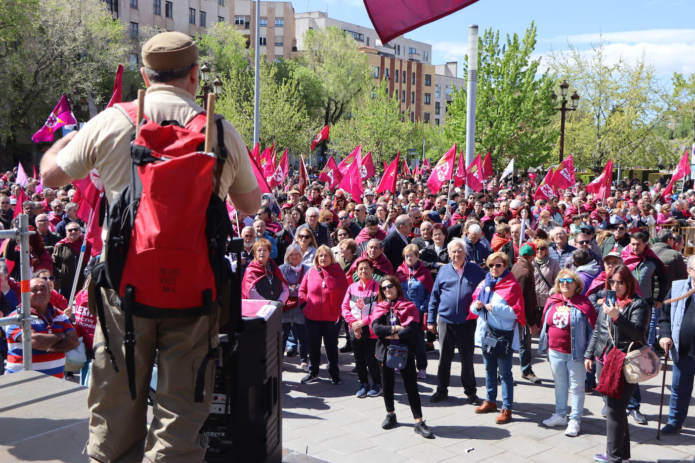 Manifestación por la autonomía leonesa en el Día de Castilla y León