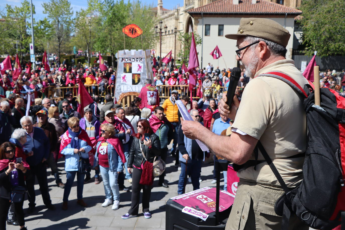 Manifestación por la autonomía leonesa en el Día de Castilla y León