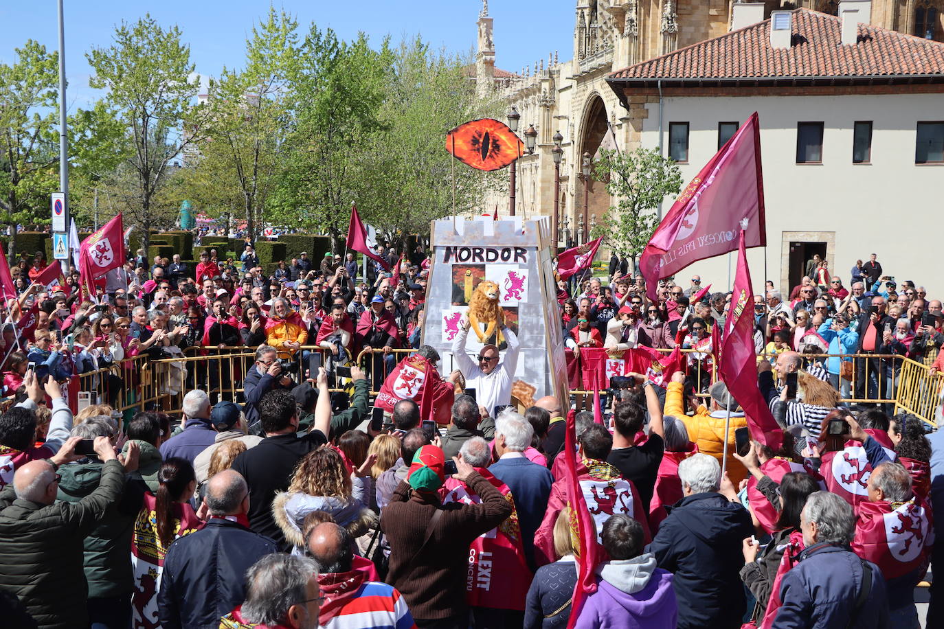 Manifestación por la autonomía leonesa en el Día de Castilla y León