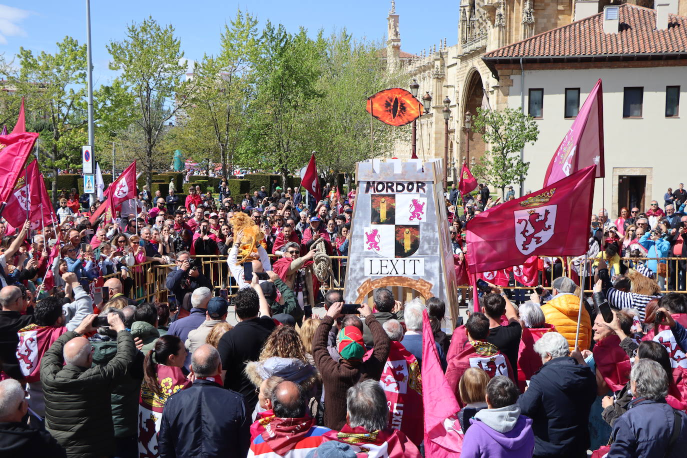 Manifestación por la autonomía leonesa en el Día de Castilla y León