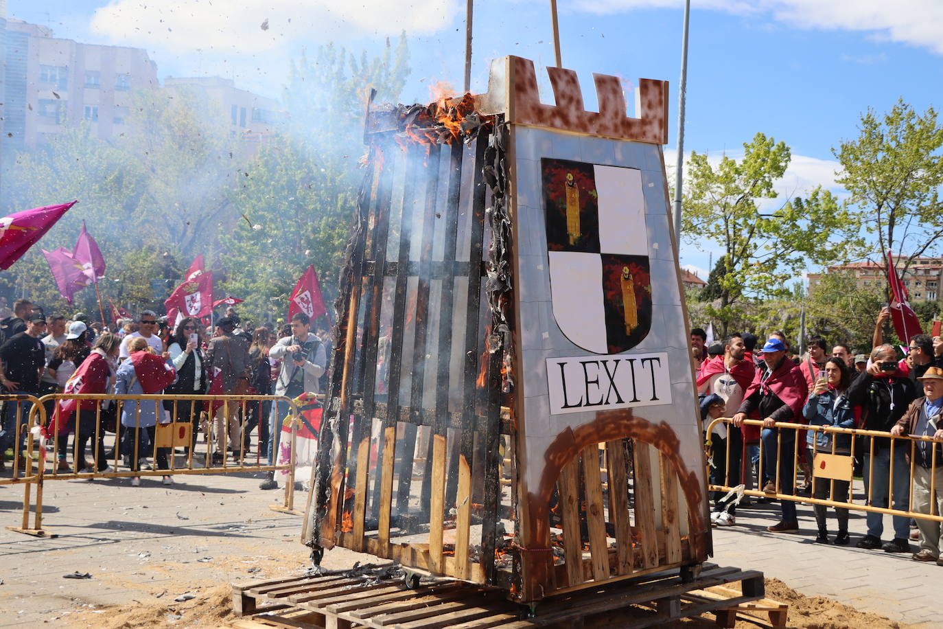 Manifestación por la autonomía leonesa en el Día de Castilla y León