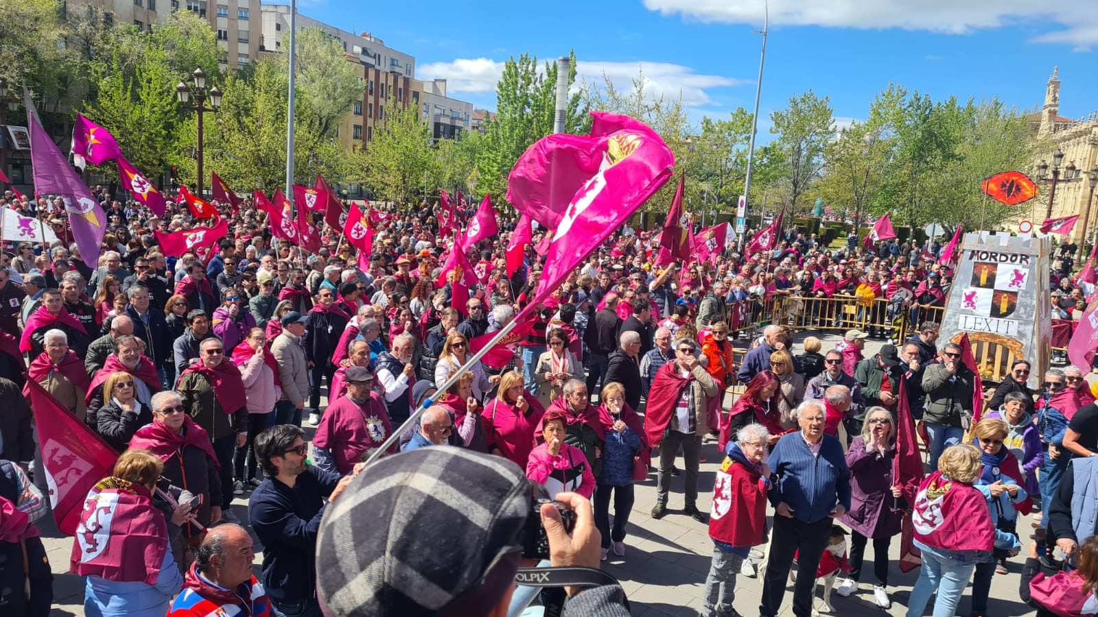 Manifestación por la autonomía leonesa en el Día de Castilla y León