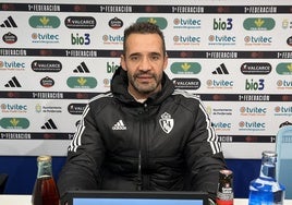 Juanfran García, técnico de la Deportiva.