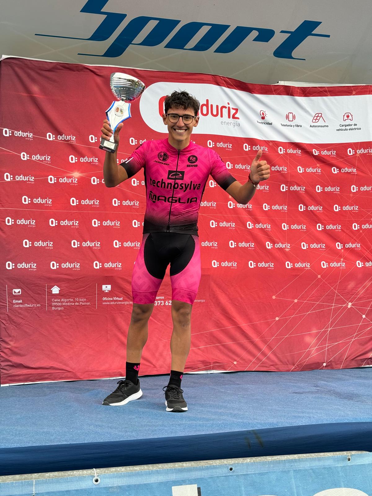 Fabrizio Crozzolo se llevó la clasificación de la montaña en el Trofeo Ciudad de Medina de Pomar.