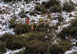 Rescate del senderista en Boca de Huérgano.