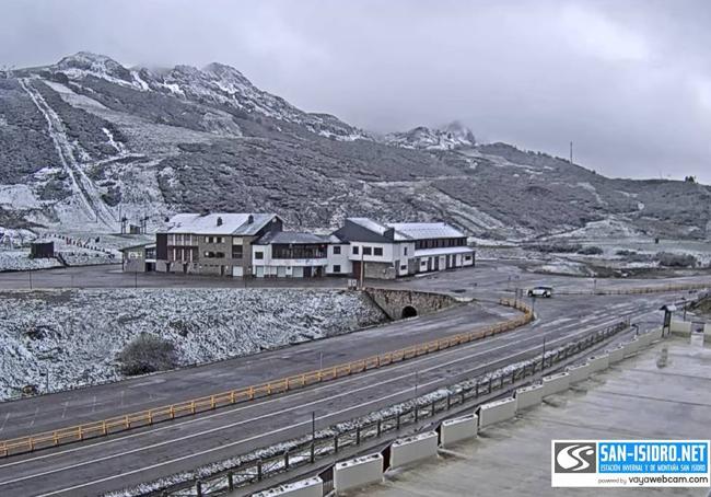 La nieve también cayó en San Isidro