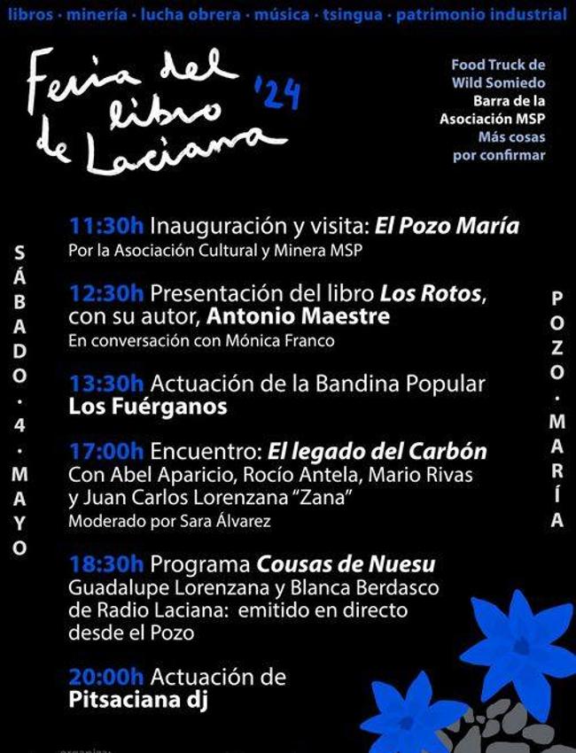 Cartel de la Feria del libro de Laciana