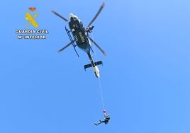 Nuevo helicópero en la Guardia Civil de León.