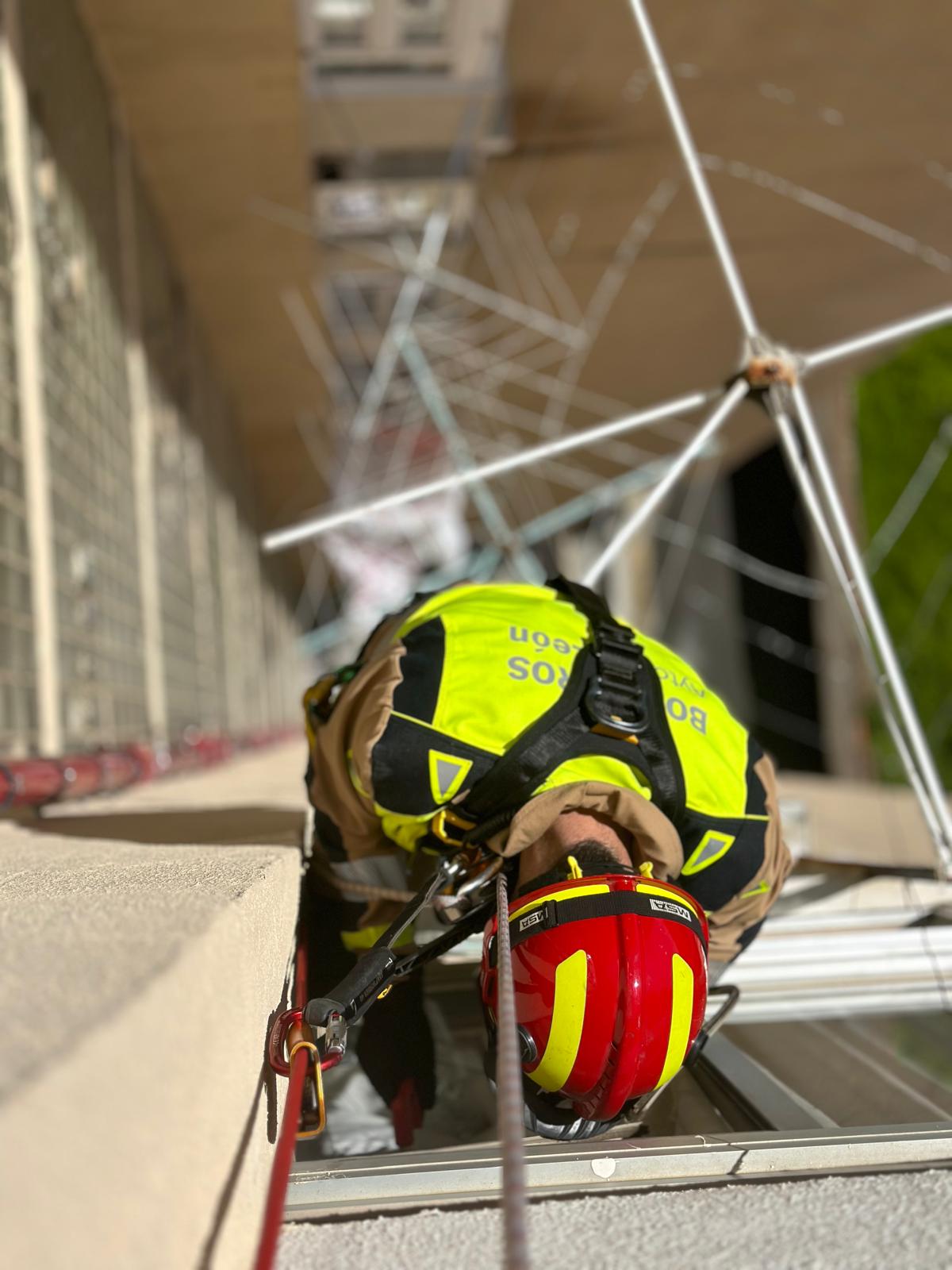 Complicada intervención de bomberos