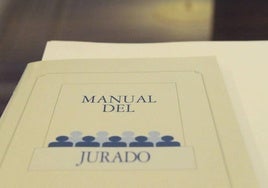 Manual del Jurado Popular entregado a los miembros al inicio del juicio de Isabel Carrasco.