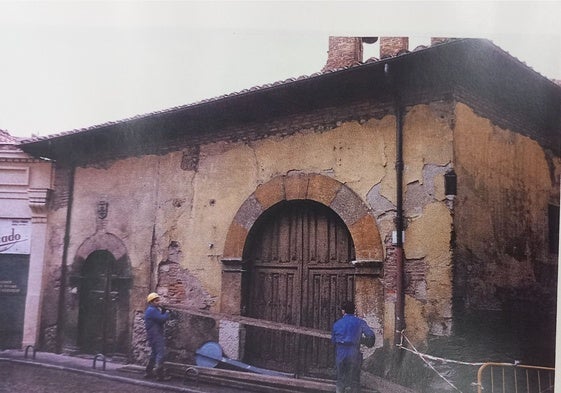 Fotografía de la restauración de la Iglesia.