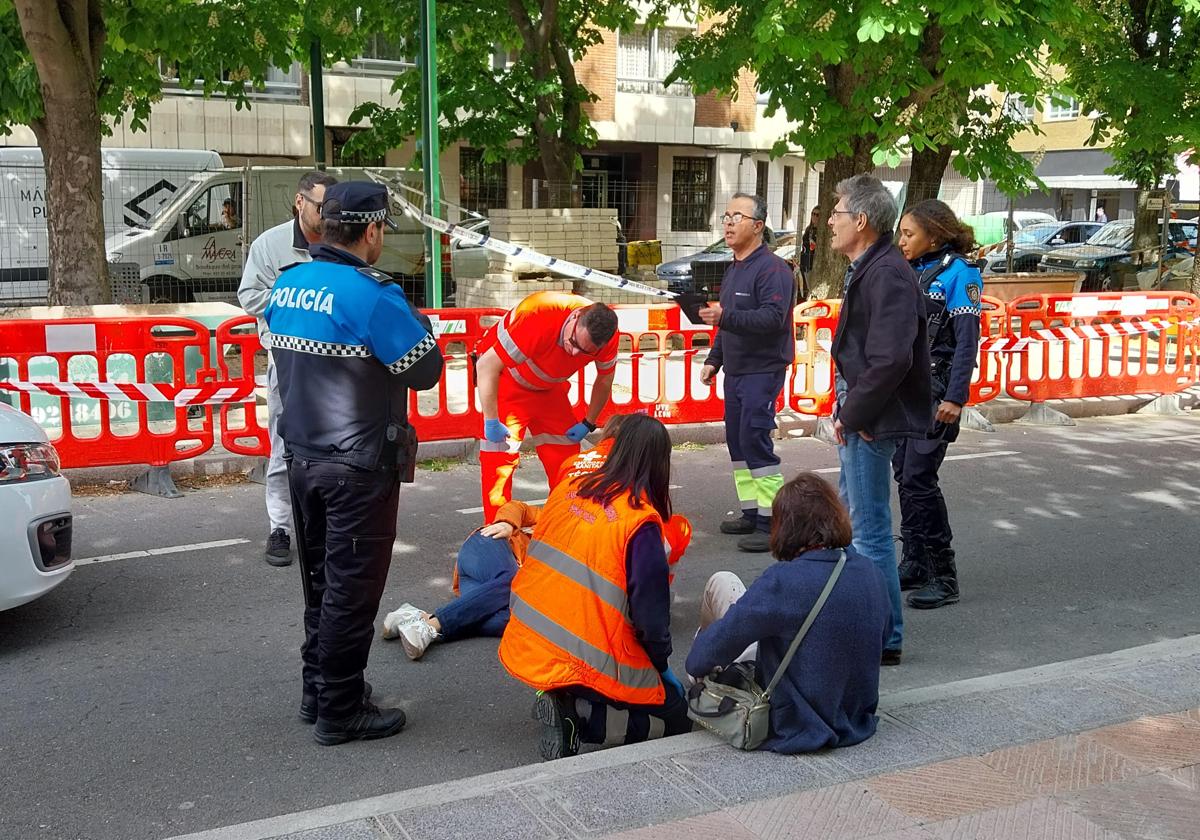 Imagen del suceso en la Avenida José Aguado.