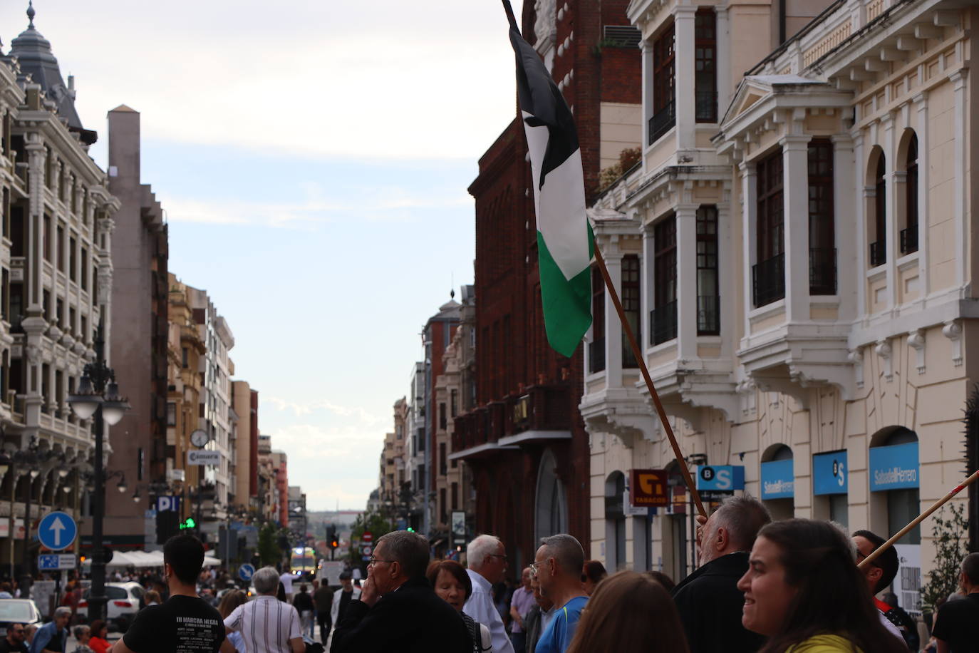 Concentración en León en apoyo a Palestina