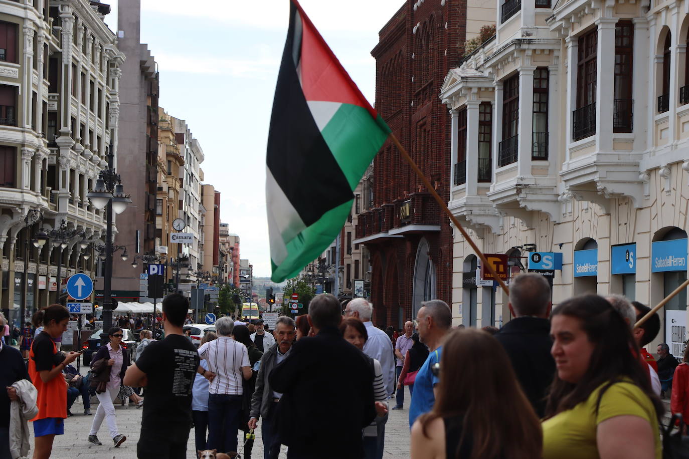 Concentración en León en apoyo a Palestina