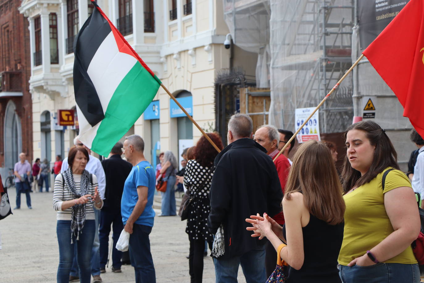 Concentración en León en apoyo a Palestina