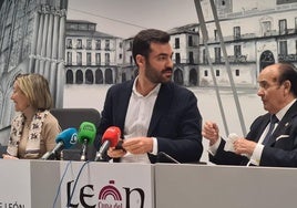 Rueda de prensa del Grupo Municipal Popular en el Ayuntamiento de León.