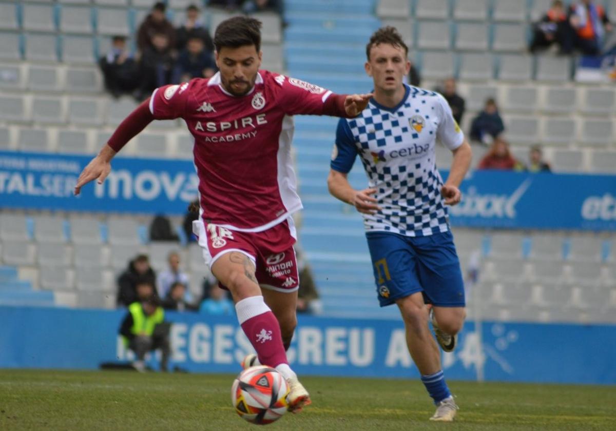 Martín Solar, en el partido ante el Sabadell.