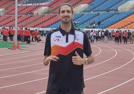 Dani Pérez, en la pista de Kobe (Japón) donde se disputa el Mundial de Atletismo Adaptado.