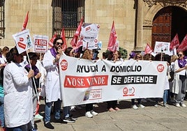 Galería de fotos de la concentración frente a la Diputación de León.