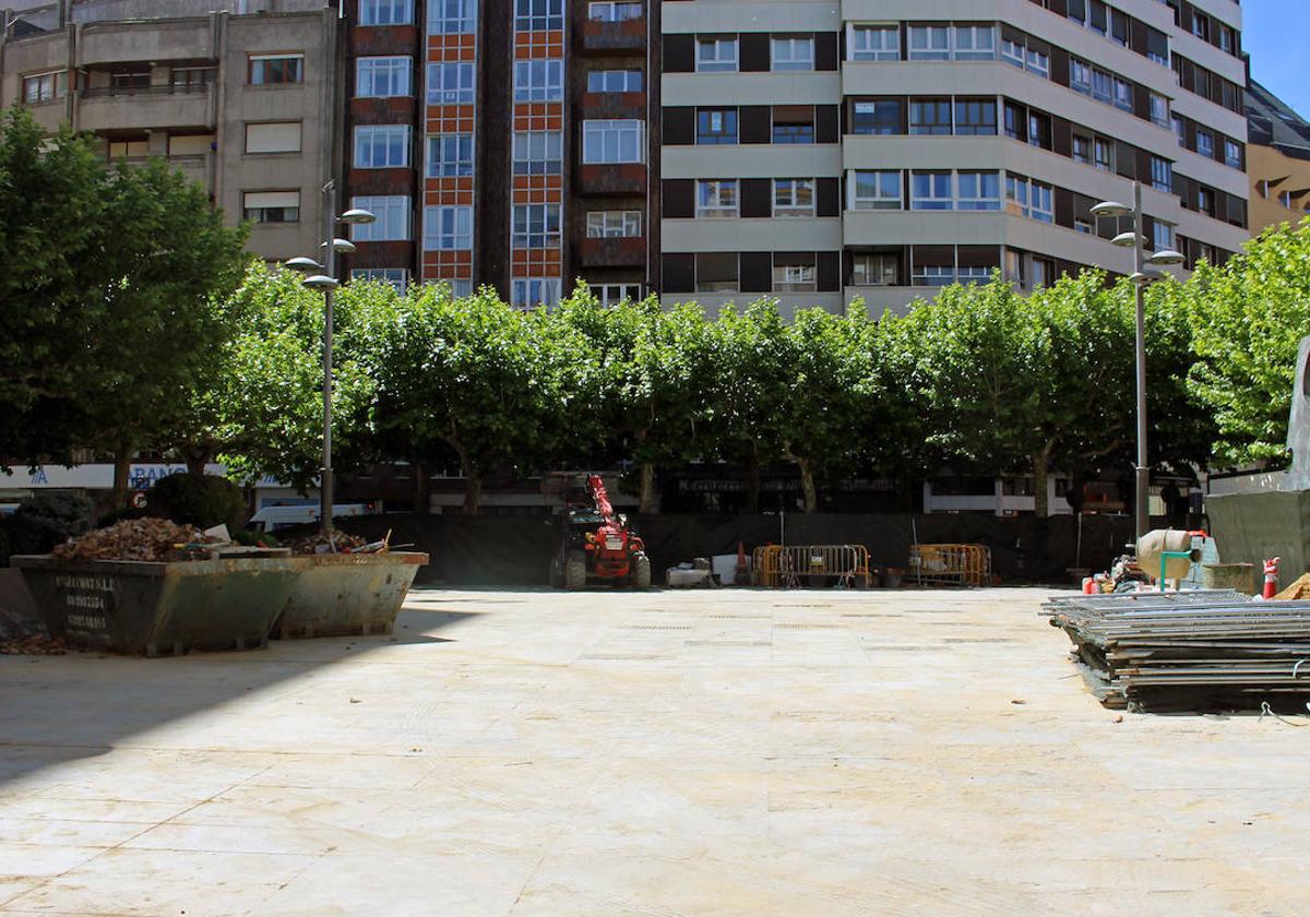 La Plaza de las Cortes Leonesas actualmente.