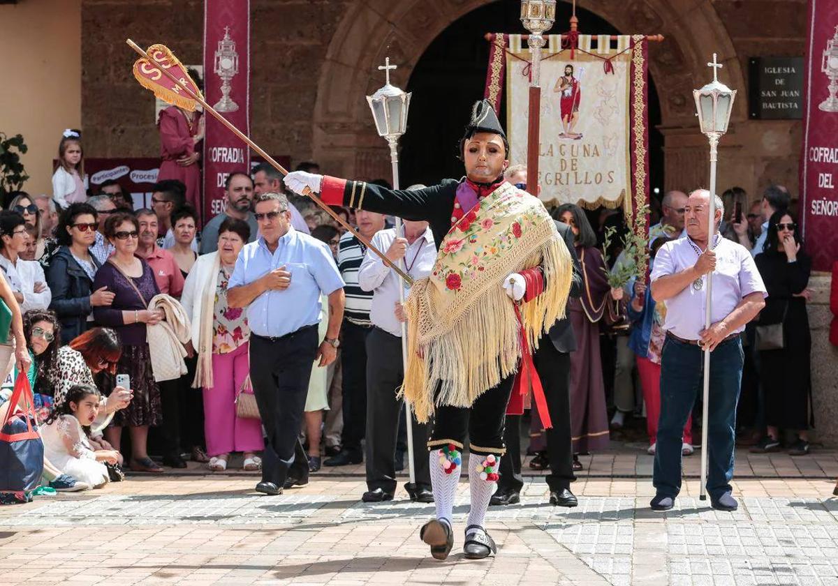 Procesión de San Sebastián en Laguna de Negrillos en fechas anteriores