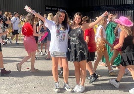 Imagen de las hermanas Campelo en el concierto de Taylor Swift.