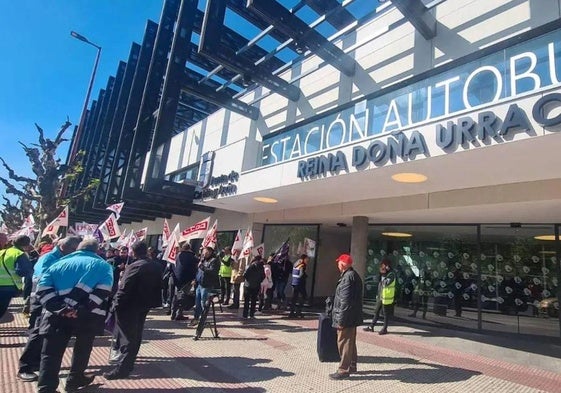 Protesta de de los trabajadores.