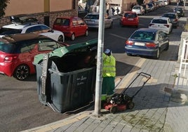 Restos de la siega y poda, al contenedor normal en San Andrés.