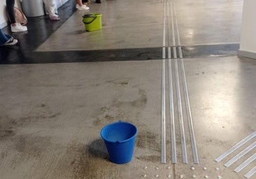 Las goteras persisten en la nueva estación de autobuses de León