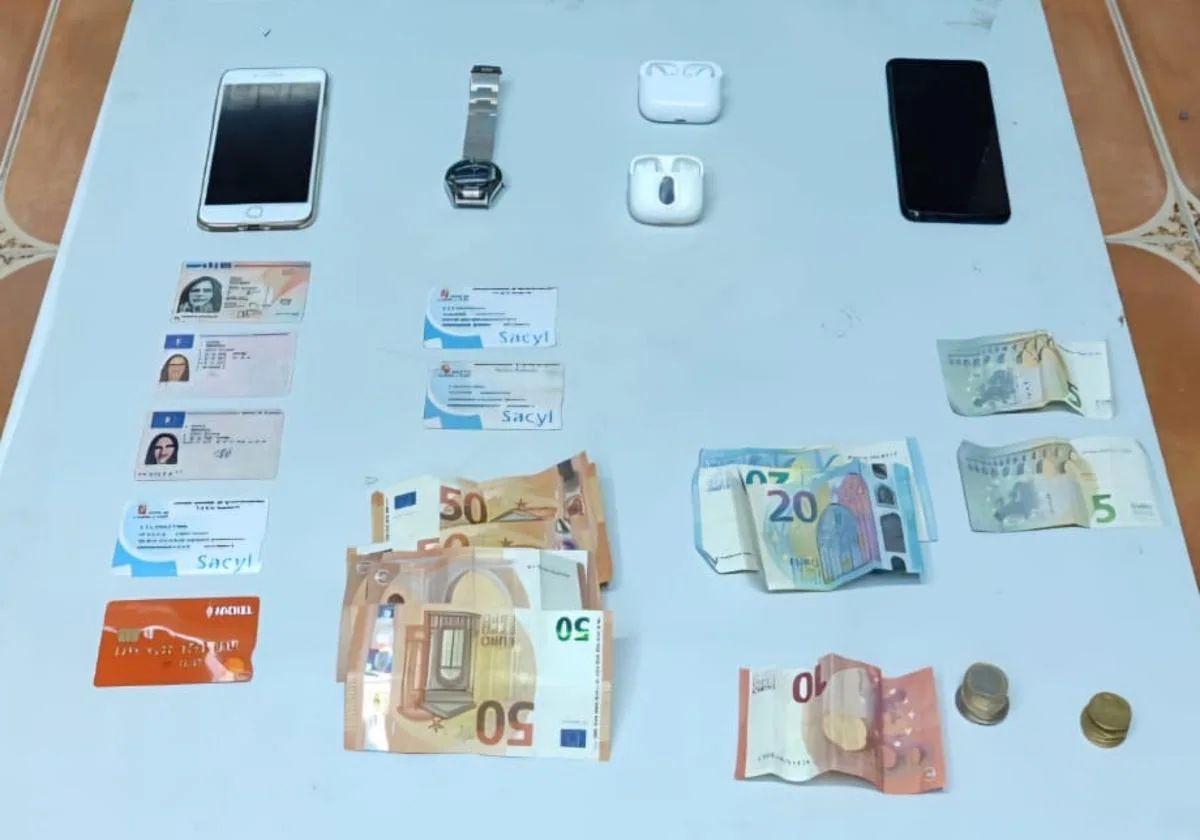 Material recuperado por la Guardia Civil de Segovia.