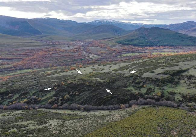 Foto tomada con dron del yacimiento