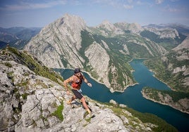 Imagen de un participante de la Riaño Trail Run.